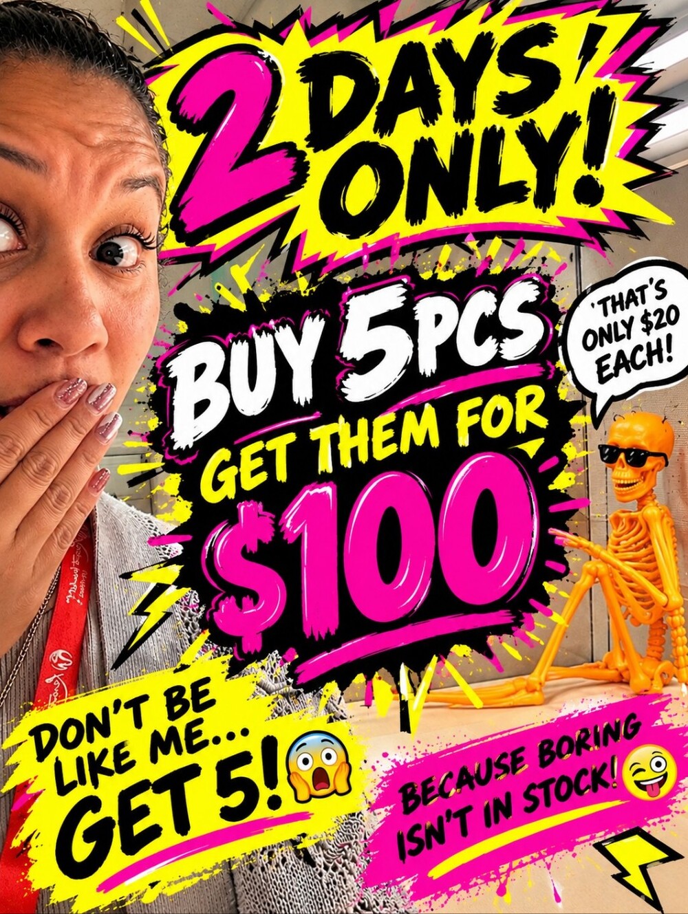 Buy 5 For $100